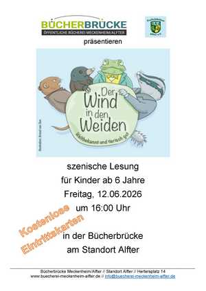 Freilichtwandertheater Alfter zu Besuch in der Bücherbrücke