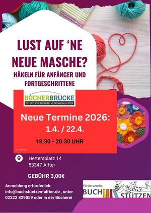 Kreativ im Frühjahr – Häkeln in der Bücherbrücke Alfter